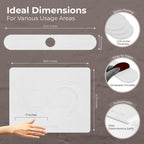 Matdia Stone Drying Mat for Kitchen Counter & Faucet mat for kitchen sink – Super Absorbent - Diatomaceous earth dish drying mat - Non-Slip & Eco-Friendly - Quick drying - (19.6" x 15.7")